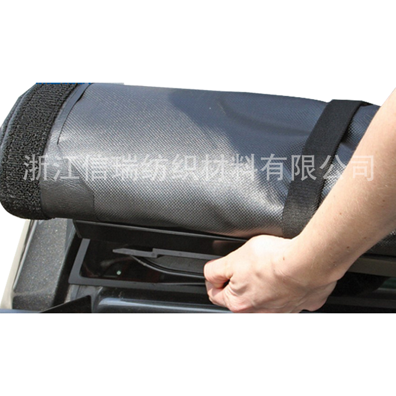 皮纹PVC夹网布